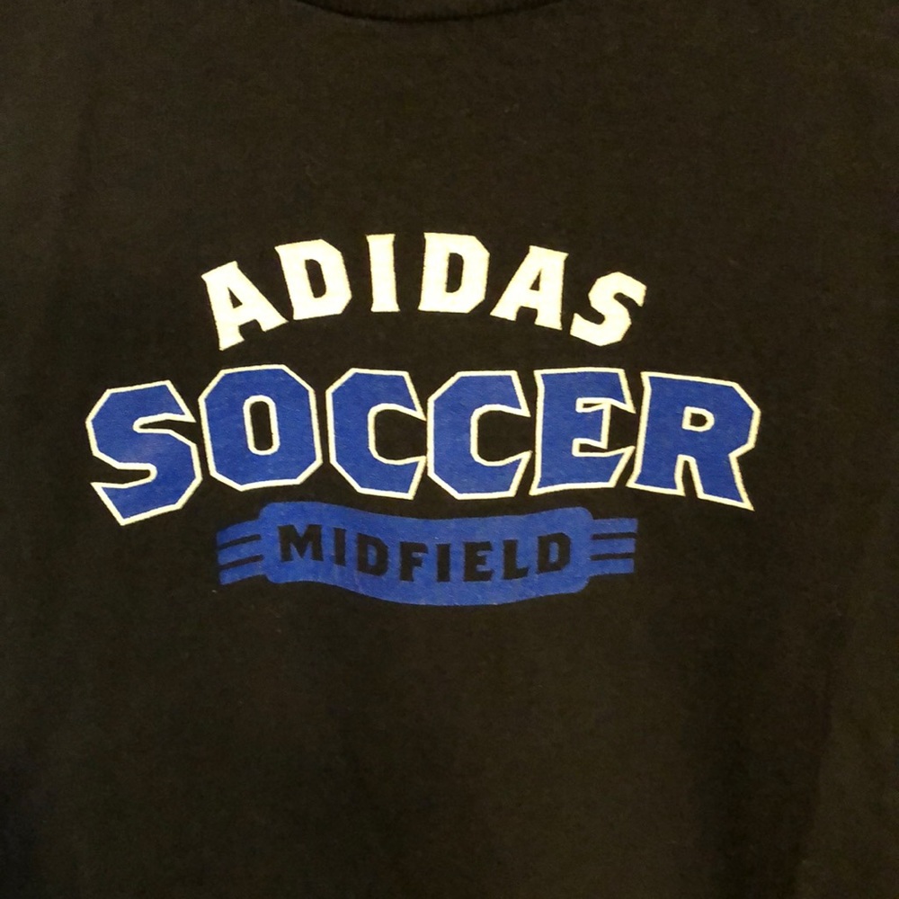 Adidas black kids T-shirt XL Soccer Midfield